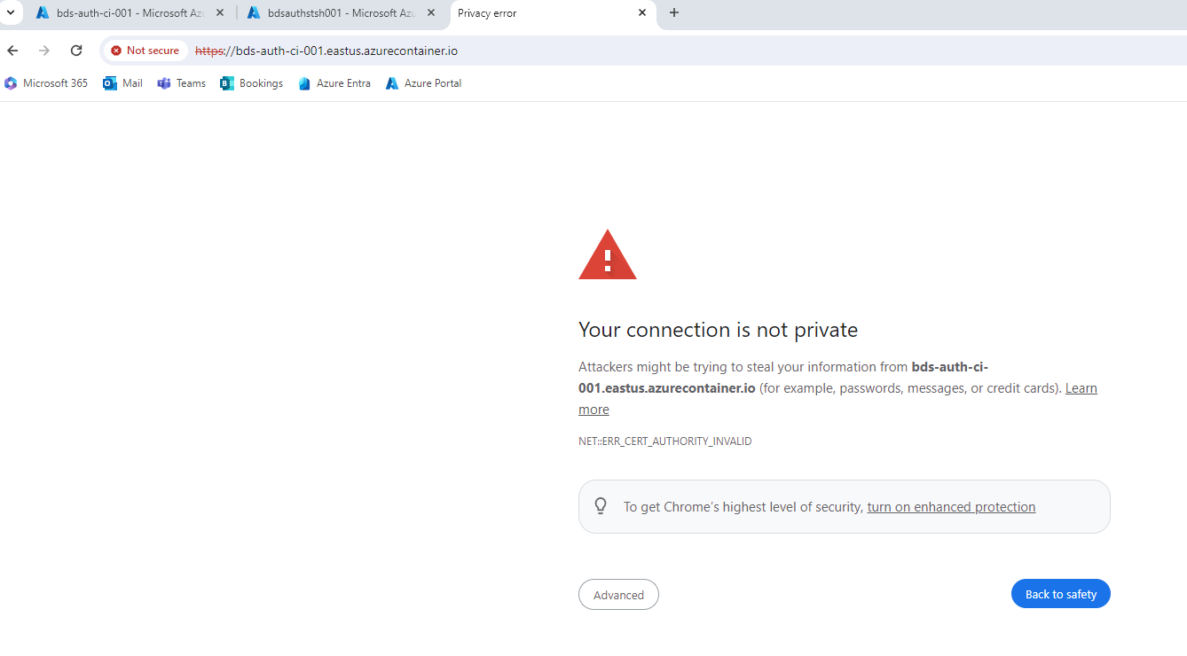 Historical untrusted internal certificate; do not bypass this for public deployment.