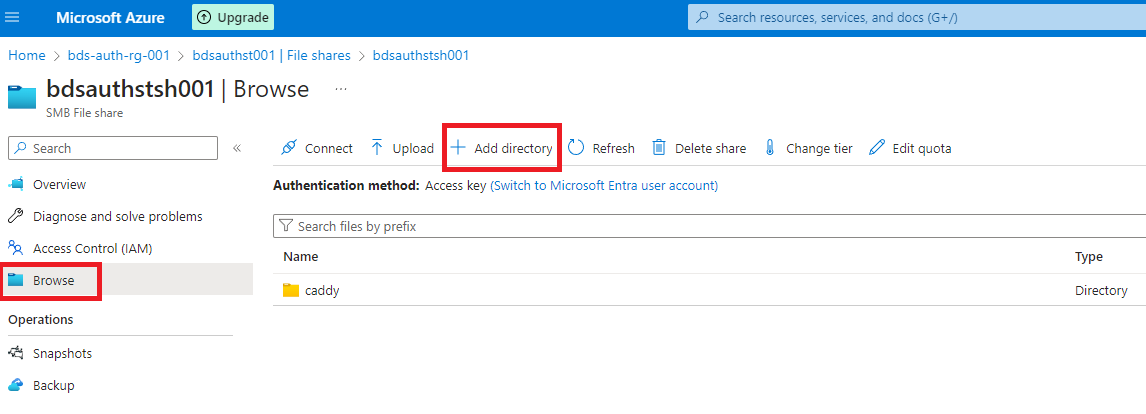 Historical directory creation; private configuration must stay outside the public root.
