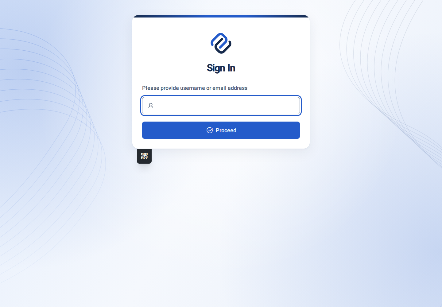 Portal login form reached after signing out of the File Vault demo.